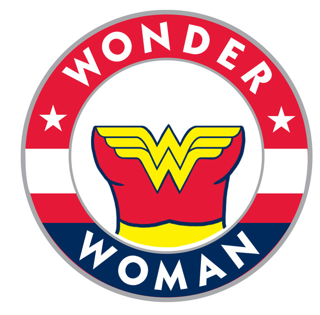 Wizards Wonder Woman logo iron on transfers